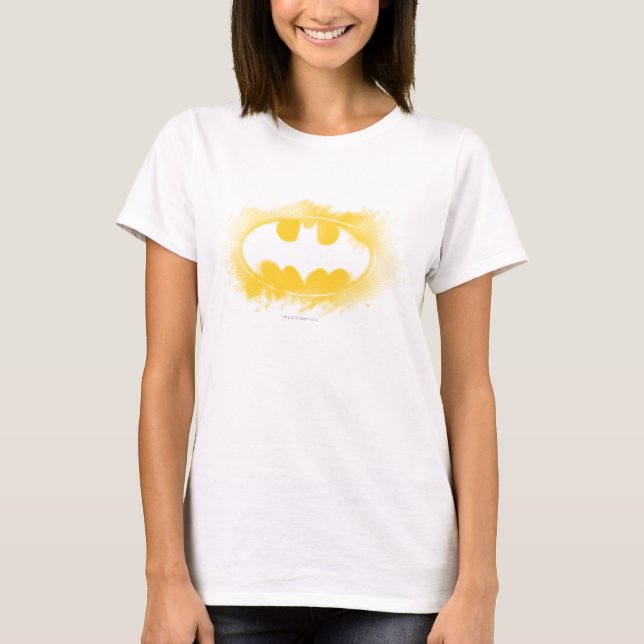 Batman Symbol | Schwarz-Gelb-Logo T-Shirt (Vorderseite)