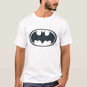 Batman Symbol   Schwarz-Weiß-Logo T-Shirt