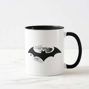 Batman Symbol   Schwarzes Schattenlogo Tasse