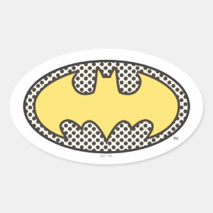 Batman Symbol Showtime-Logo Ovaler Aufkleber