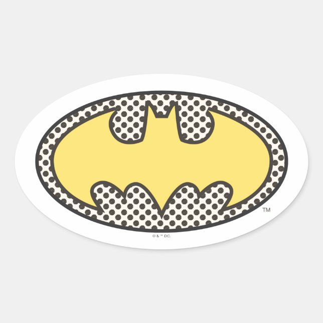 Batman Symbol | Showtime-Logo Ovaler Aufkleber (Vorderseite)
