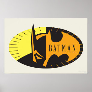 Batman Symbol   SILHOUETTE Poster