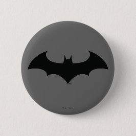 Batman Symbol | Simple Bat Silhouette Logo Button