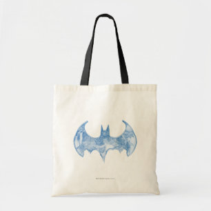 Batman Symbol Sketchbook Light Blue Logo Tragetasche