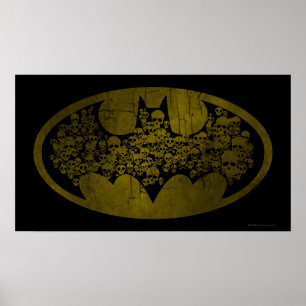 Batman Symbol   Skulpturen im Bat-Logo Poster