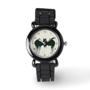 Batman Symbol Spraypainlogo Armbanduhr