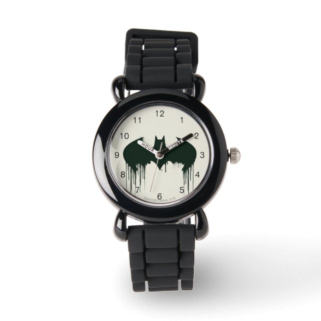 Batman Symbol | Spraypainlogo Armbanduhr (Vorderseite)