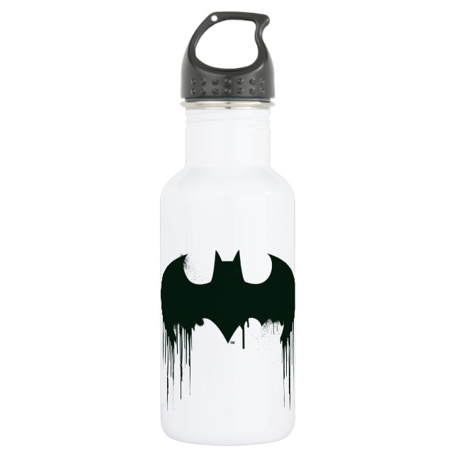 Batman Symbol | Spraypainlogo Edelstahlflasche (Vorderseite)