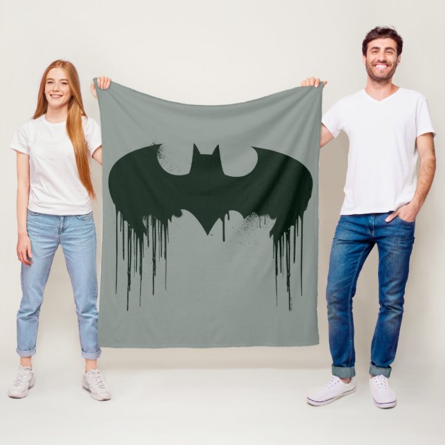Batman Symbol | Spraypainlogo Fleecedecke (Beispiel)