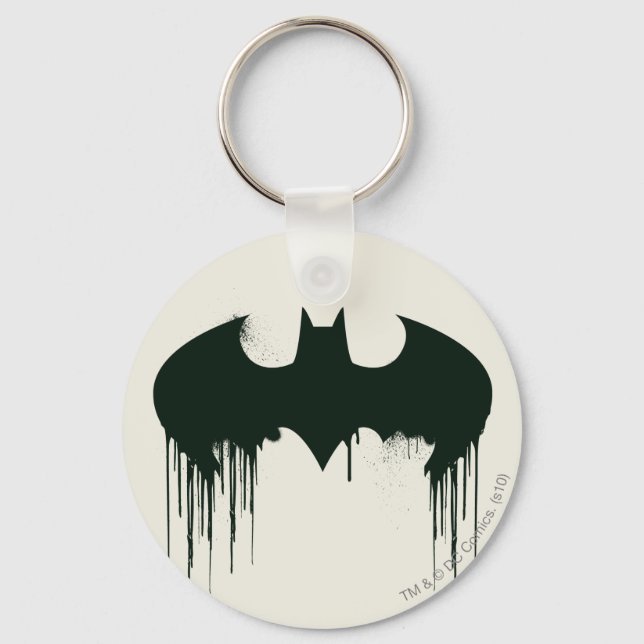 Batman Symbol | Spraypainlogo Schlüsselanhänger (Vorderseite)