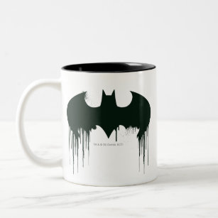 Batman Symbol   Spraypainlogo Zweifarbige Tasse