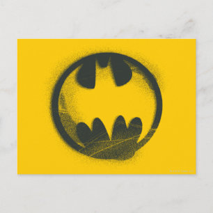 Batman Symbol Spraysymbol Postkarte