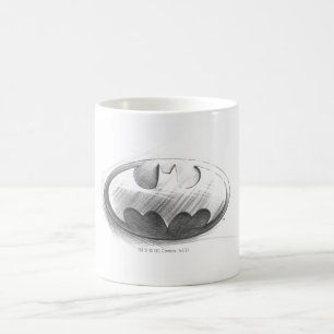 Batman Symbol   Zeichnend Zeichen Kaffeetasse