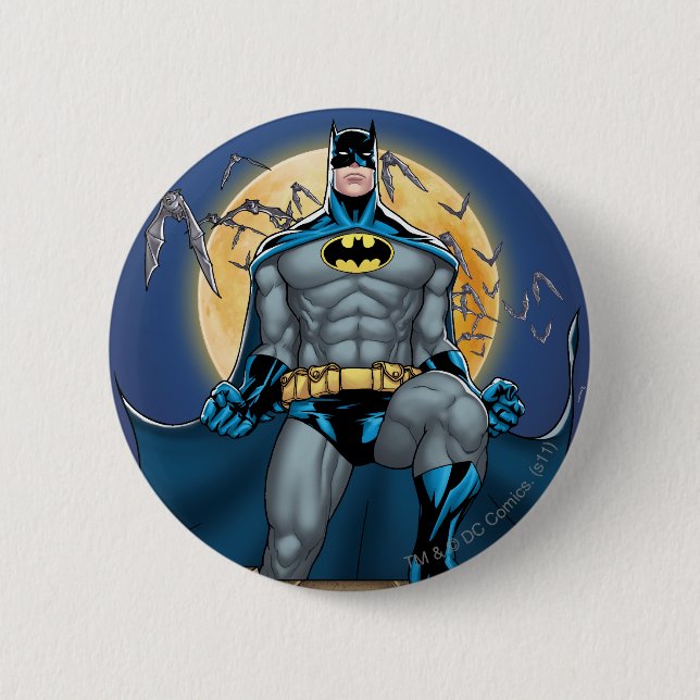 Batman Szenen - Moon Front View Button (Vorderseite)