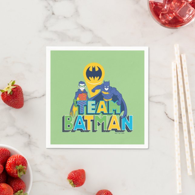 Batman | Team Batman & Robin Serviette (Beispiel)