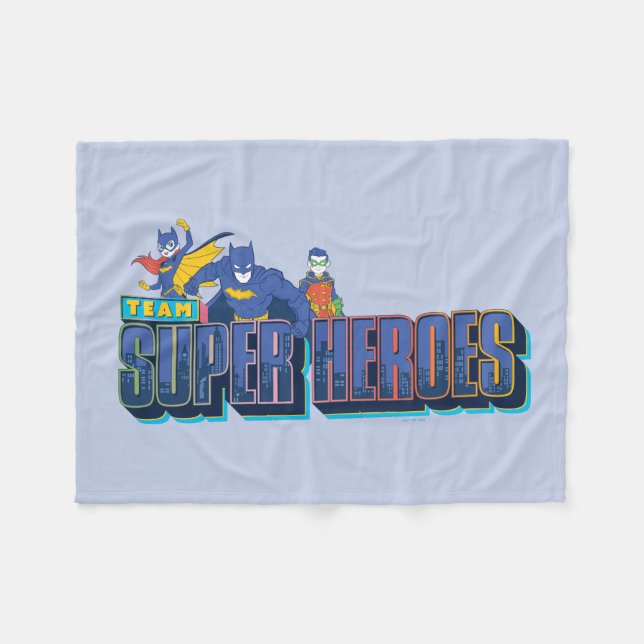 Batman | Team Super Heroes Fleecedecke (Vorderseite (Horizontal))