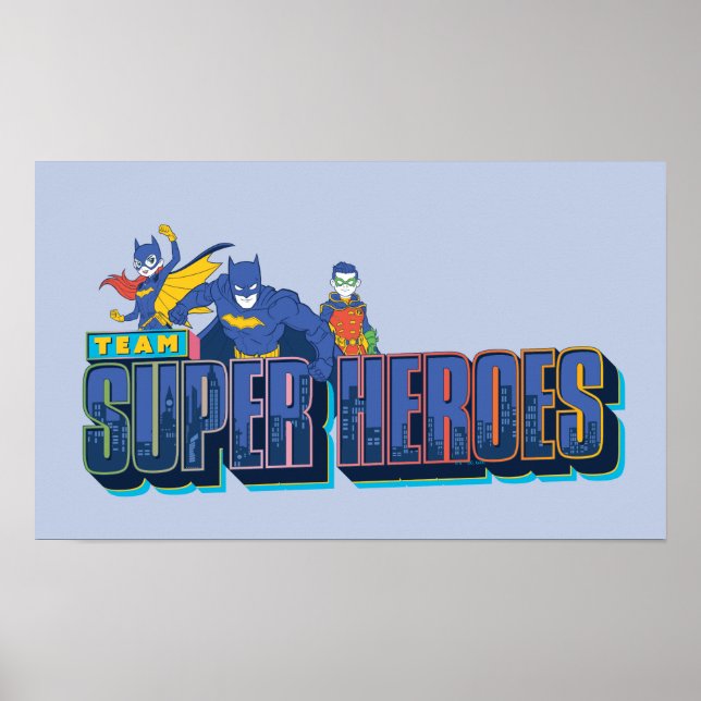 Batman | Team Super Heroes Poster (Vorne)