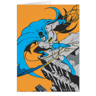 Batman Throws Batarang auf dem Dach