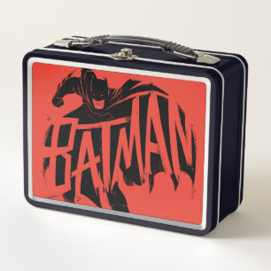 Batman-Tintenpinsel-Name Metall Brotdose