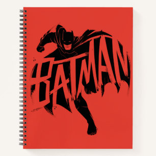 Batman-Tintenpinsel-Name Notizbuch