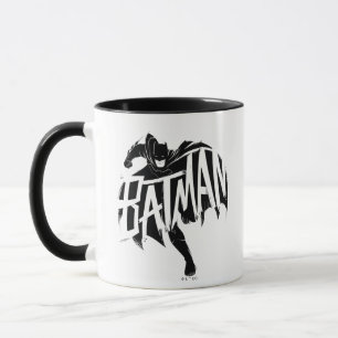 Batman-Tintenpinsel-Name Tasse