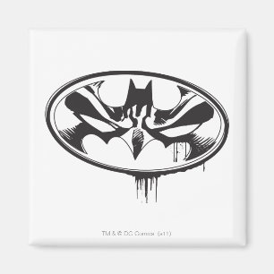 Batman-Tropfen-Logo Magnet