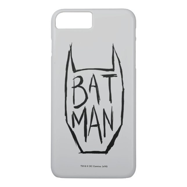 Batman Type in Head Case-Mate iPhone Hülle (Rückseite)