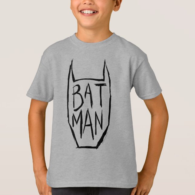 Batman Type in Head T-Shirt (Vorderseite)