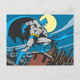 Batman überwacht die Stadt Postkarte