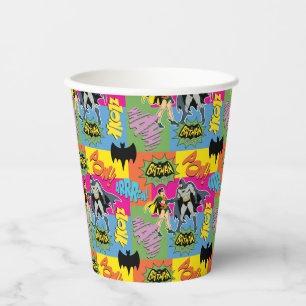 Batman und Robin Action Handshake Muster Pappbecher