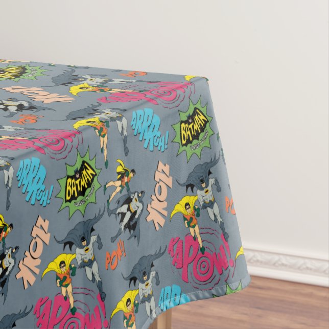 Batman und Robin Action Pattern Tischdecke (Beispiel)