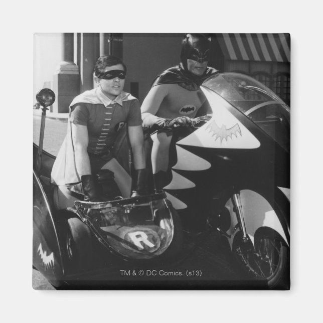 Batman und Robin in Batcycle Magnet (Vorne)