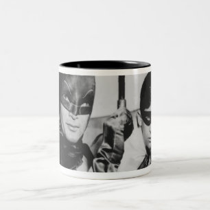 Batman und Robin in Batmobile Zweifarbige Tasse