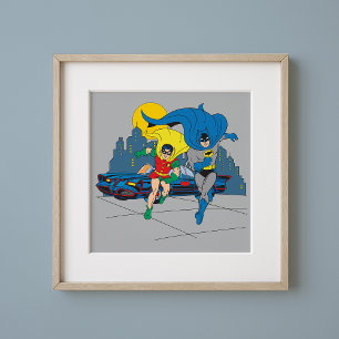 Batman und Robin laufen Poster