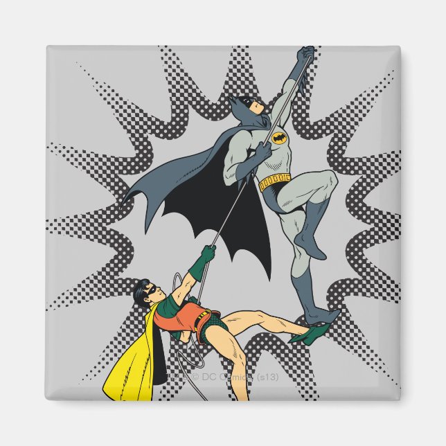 Batman und Robin steigen auf Magnet (Vorne)