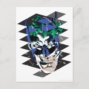 Batman und The Joker Collage Postkarte