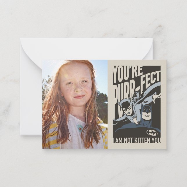 Batman Valentine | Catwoman - Sie sind purer Fekt Mitteilungskarte (Vorderseite)