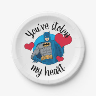Batman Valentine   Du hast mir das Herz gestohlen Pappteller