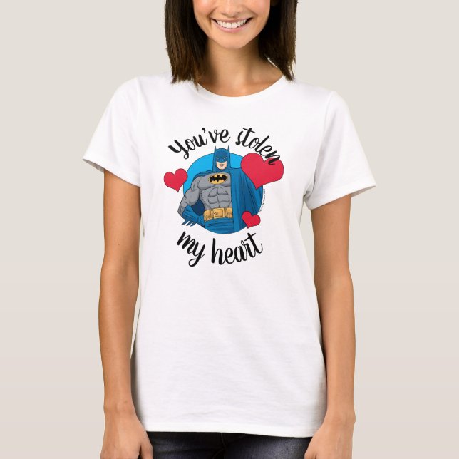 Batman Valentine | Du hast mir das Herz gestohlen T-Shirt (Vorderseite)