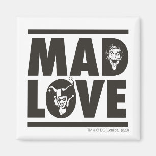 Batman Valentine   Joker & Harley - Mad Liebe Magnet