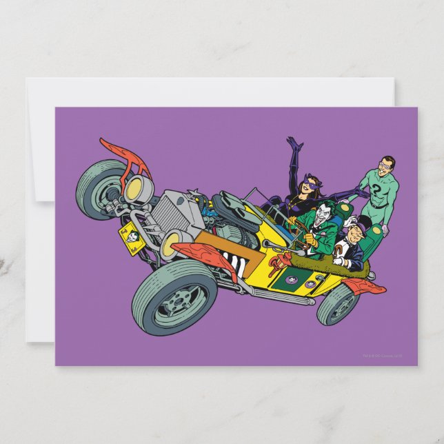 Batman Villains in Jokermobile (Vorderseite)