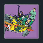 Batman Villains in Jokermobile Magnet<br><div class="desc">Batman TV Series (1966)</div>
