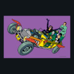 Batman Villains in Jokermobile Poster<br><div class="desc">Batman TV Series (1966)</div>