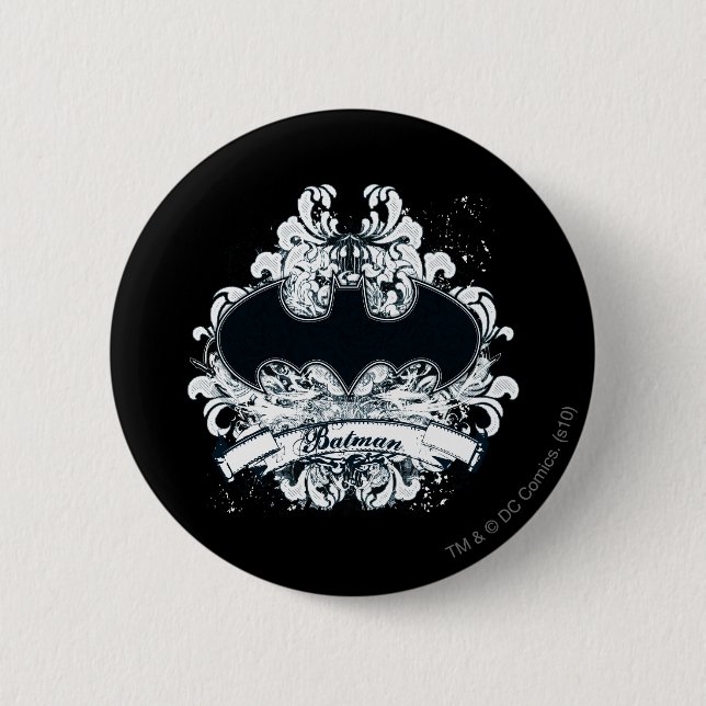 Batman Vintag Urban Grunge Button (Vorderseite)