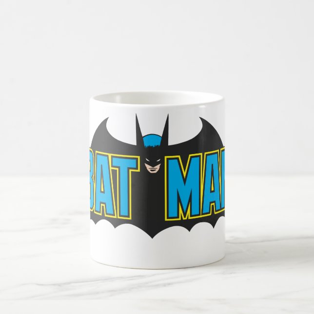 Batman | Vintages Blue Black Logo Tasse (Mittel)