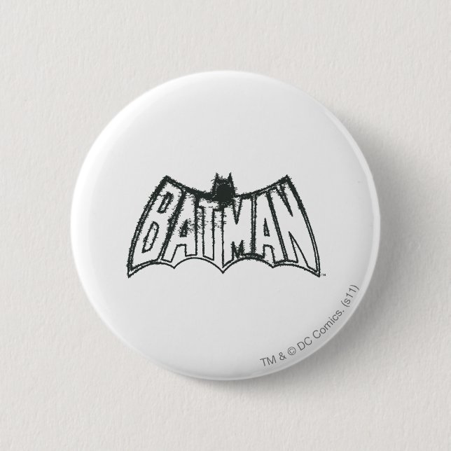 Batman | Vintages Symbol Button (Vorderseite)