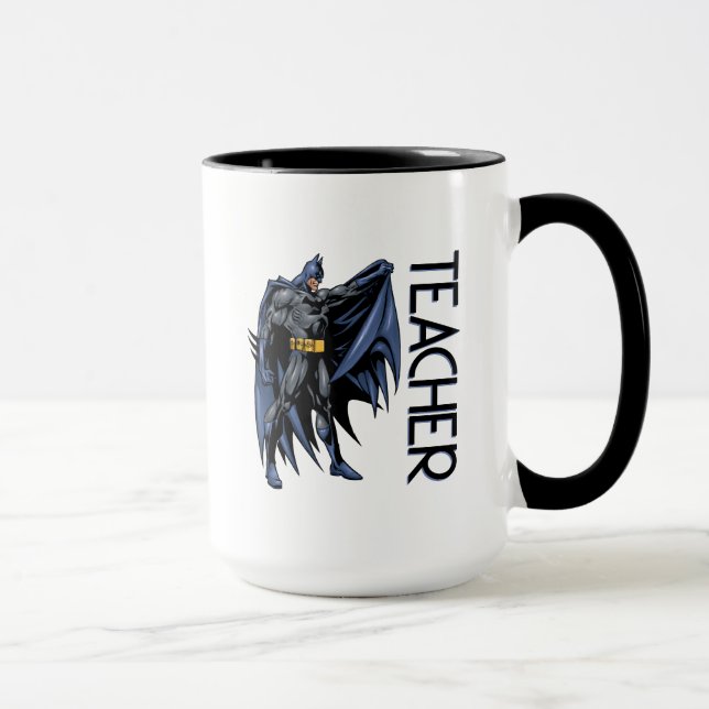 Batman Vollfarben-Seitenlehrer Tasse (Rechts)
