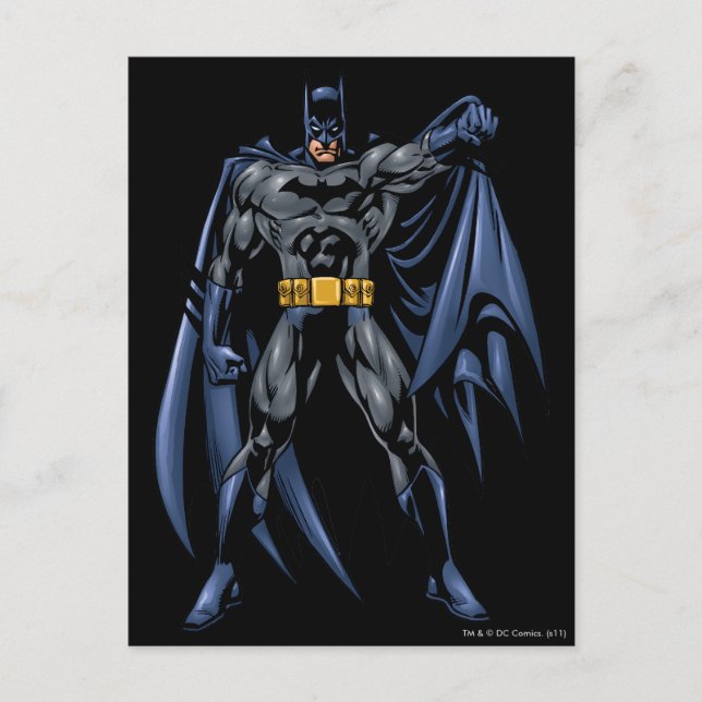 Batman Vollfarbenfront Postkarte (Vorderseite)