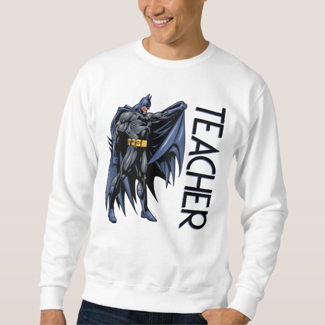 Batman Vollfarbiges Seitenlehrer Sweatshirt (Vorderseite)
