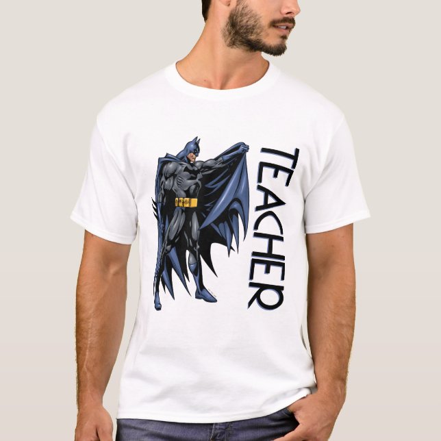 Batman Vollfarbiges Seitenlehrer T-Shirt (Vorderseite)